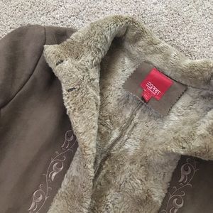 Espirit Fur lined long jacket